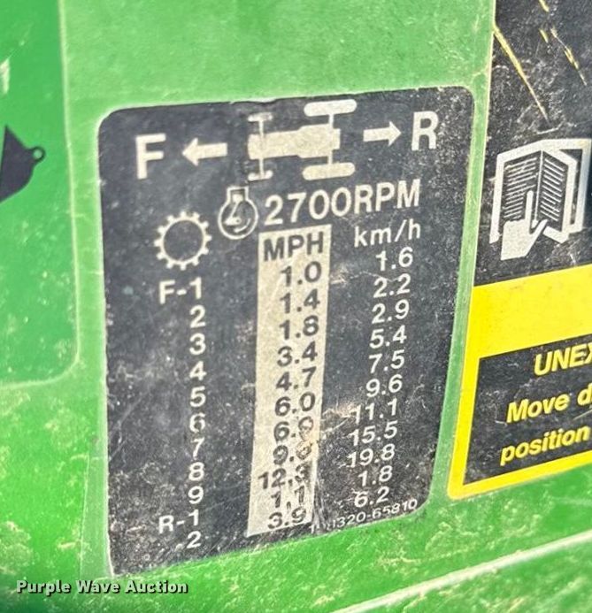 image for item OE9535 John Deere 1070 MFWD tractor