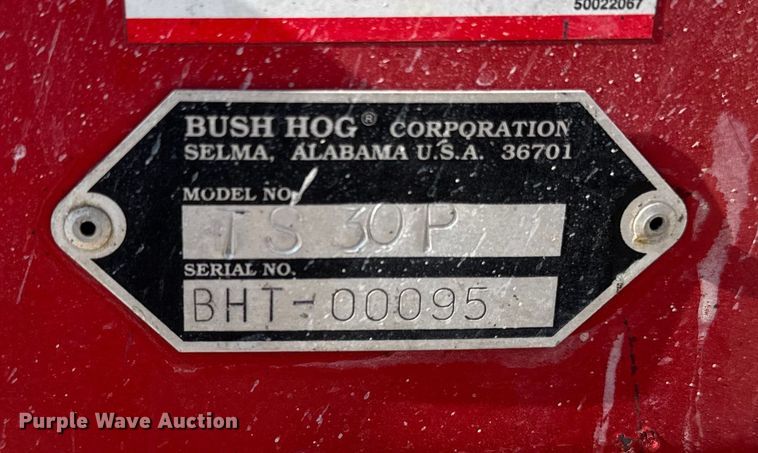 image for item OE9538 Bush Hog TS-30P turf sprayer