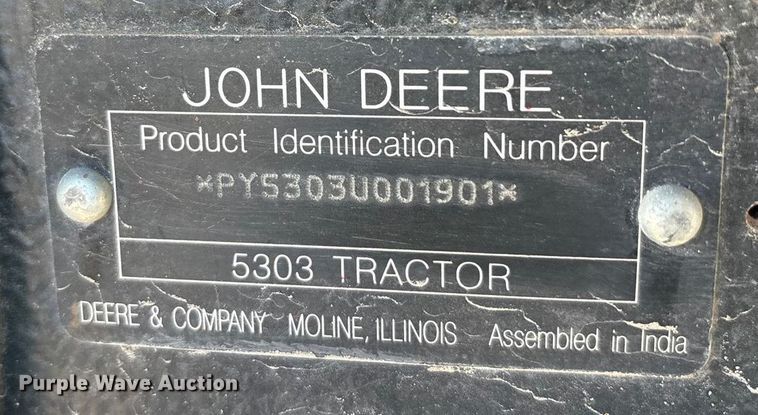 image for item EA7945 John Deere 5303 tractor