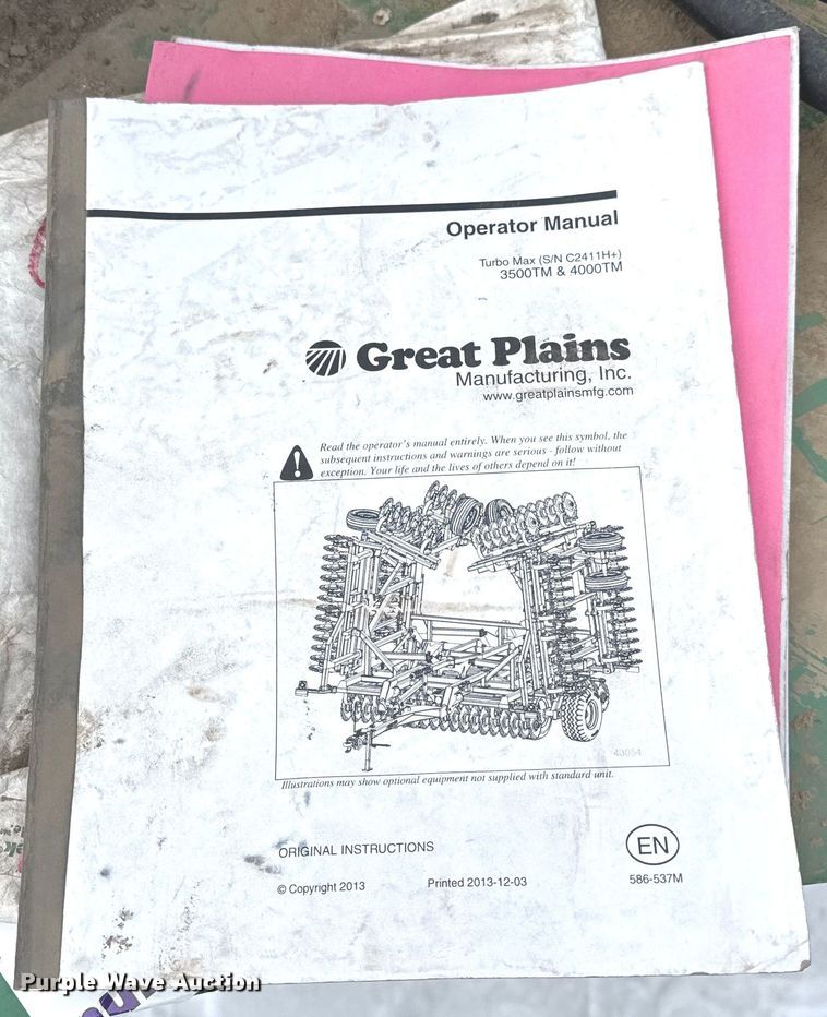 image for item EF2382 Great Plains Turbo Max 4000 vertical tillage