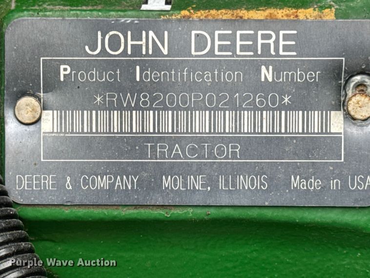 image for item EF2384 1998 John Deere 8200 tractor