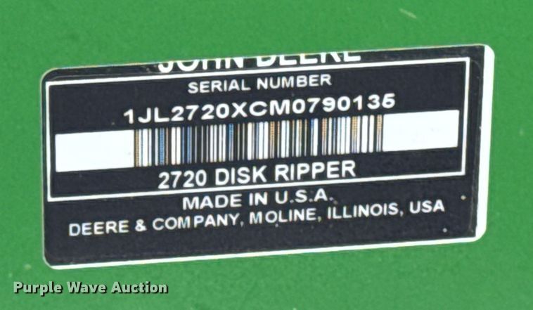 image for item EF2388 2021 John Deere 2720 disk ripper