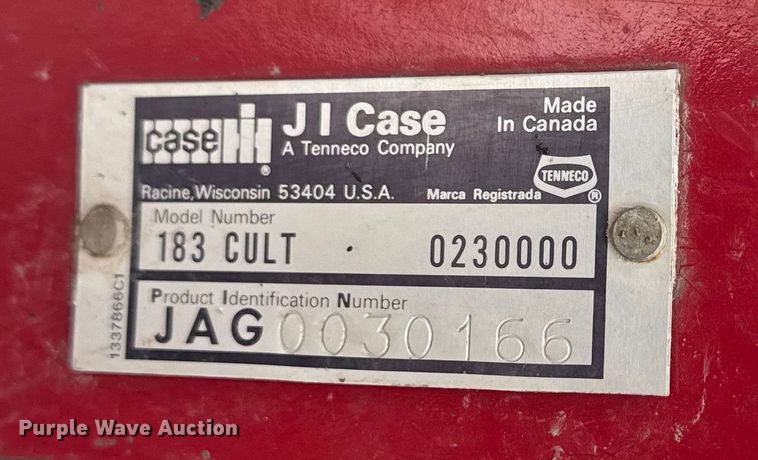 image for item EF2391 J.I. Case 183 row crop cultivator