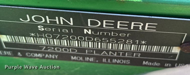 image for item EP2875 John Deere 7200 Conservation planter