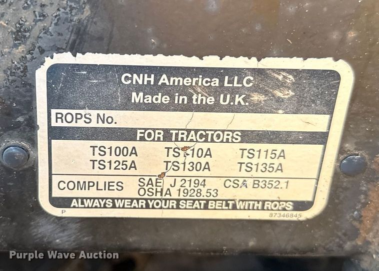 image for item ES5761 2006 New Holland TS110A MFWD tractor