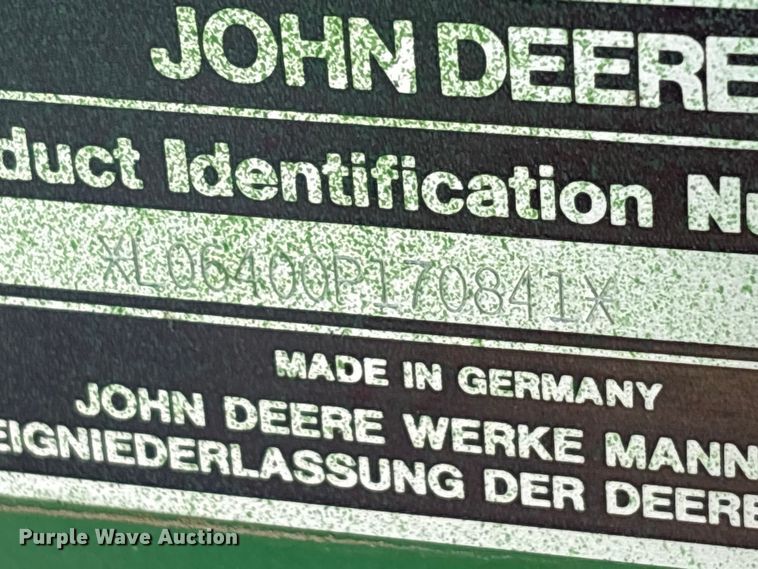 image for item FK1132 1996 John Deere 6400 tractor