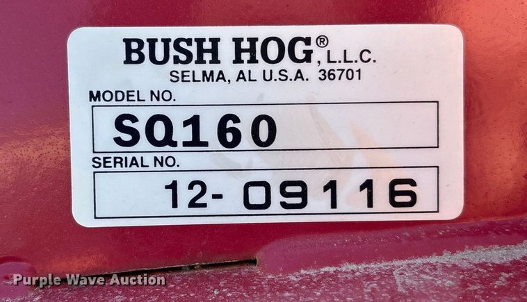 image for item FO3529 Bush Hog Squealer 160 rotary mower