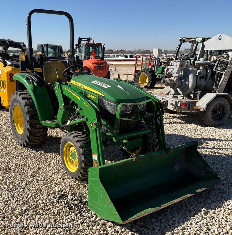 image for item YA2167 2022 John Deere 3035D MFWD tractor