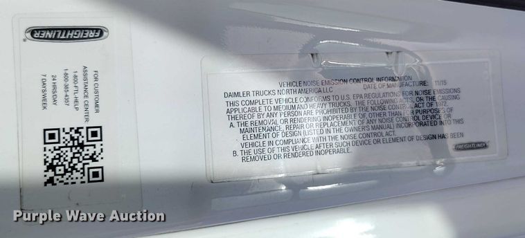 image for item DT0872 2016 Freightliner Cascadia 125 semi truck