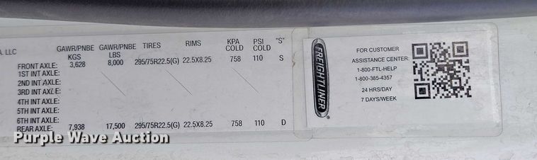 image for item DT0882 2017 Freightliner Business Class M2 delivery truck