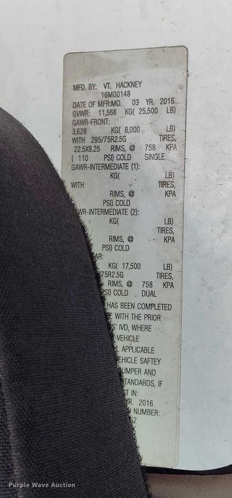 image for item DT0882 2017 Freightliner Business Class M2 delivery truck