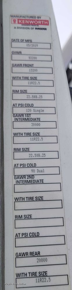 image for item DT0889 2020 Kenworth W990 semi truck