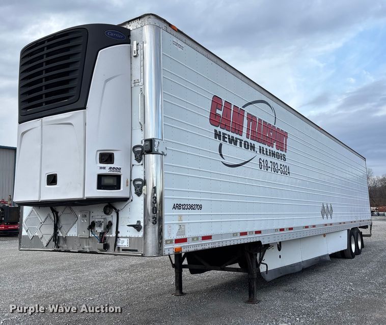 image for item DW7442 2013 Wabash refrigerated van trailer