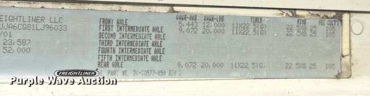 image for item DW7475 2001 Freightliner Columbia semi truck