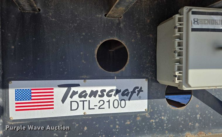image for item EB1265 2010 Transcraft DTL-2100 drop deck equipment trailer