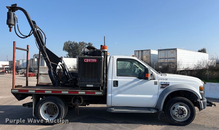 image for item EC8210 2008 Ford F550 flatbed truck