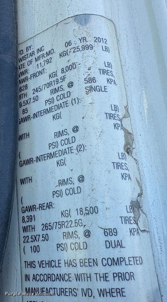 image for item EC8212 2013 International 4300 SBA flatbed truck