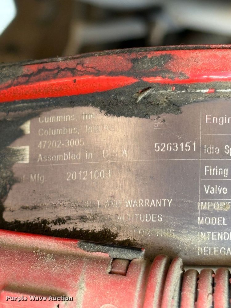 image for item EC8214 2013 Peterbilt 320 flatbed truck