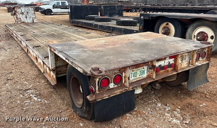 image for item EE0093 1973 Birmingham 415 DLA lowboy equipment trailer