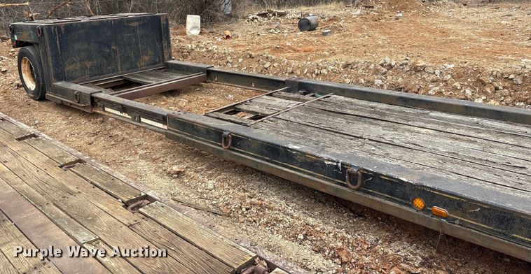 image for item EE0094 1976 Great Dane 5717GE extendable double drop deck equipment trailer