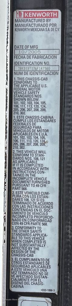 image for item EE1386 2006 Kenworth T800 