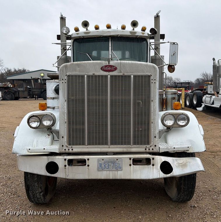 image for item EE1393 1982 Peterbilt 359 winch truck