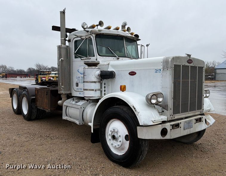 image for item EE1393 1982 Peterbilt 359 winch truck