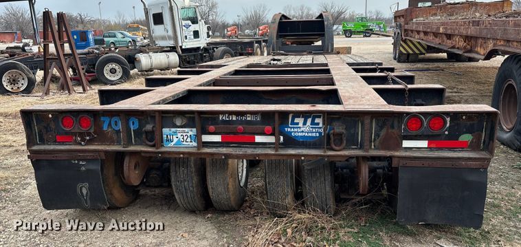 image for item EE1398 1976 Talbert flatbed trailer