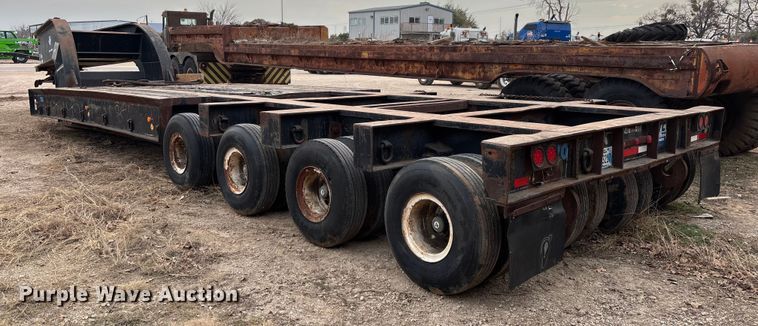 image for item EE1398 1976 Talbert flatbed trailer