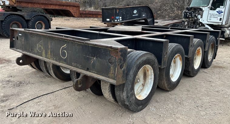 image for item EE1398 1976 Talbert flatbed trailer
