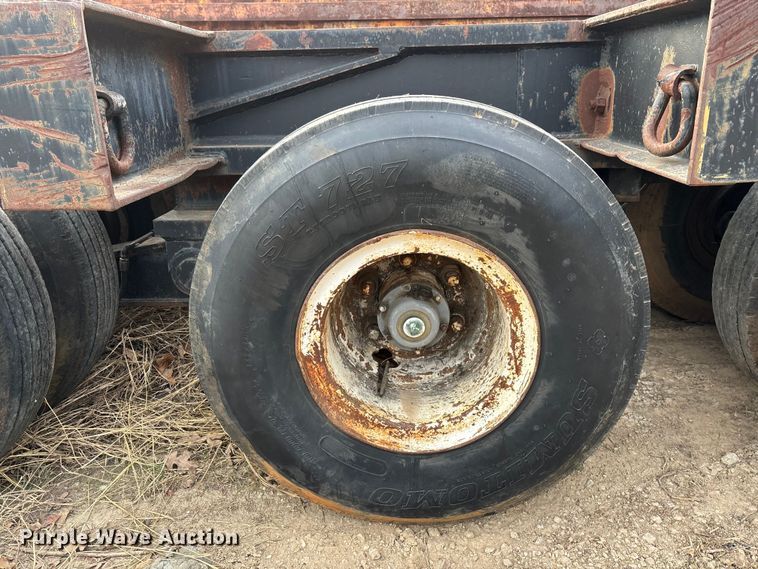 image for item EE1398 1976 Talbert flatbed trailer