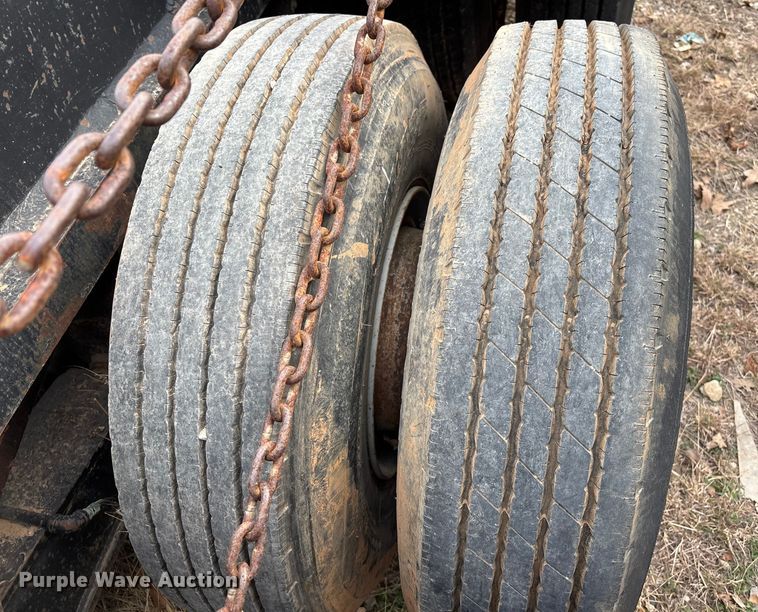 image for item EE1398 1976 Talbert flatbed trailer