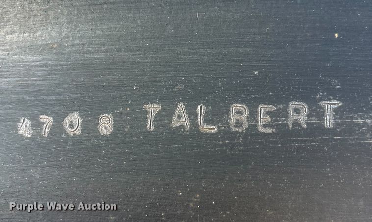 image for item EE1398 1976 Talbert flatbed trailer