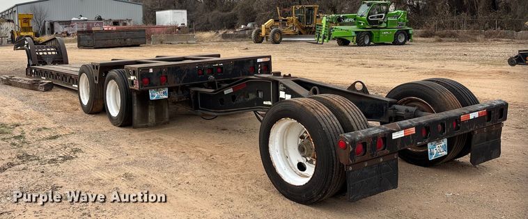 image for item EE1400 1983 Siebert low boy beam trailer