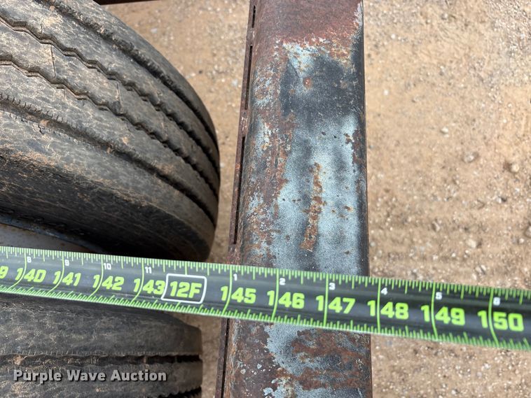 image for item EE1400 1983 Siebert low boy beam trailer