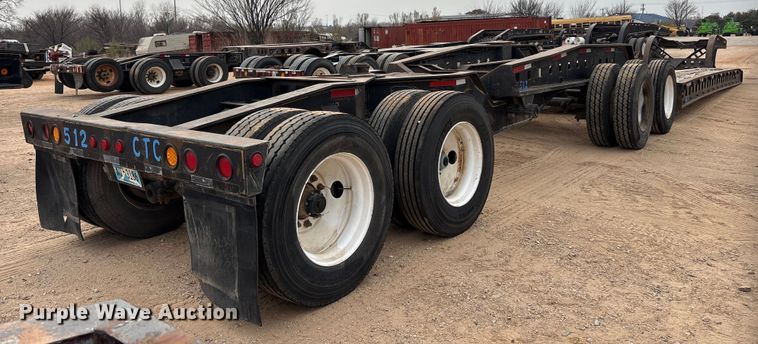image for item EE1403 1883 Siebert 80T9A16WR lowboy equipment trailer