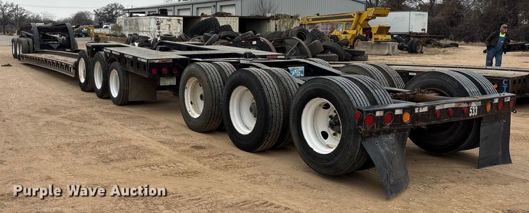 image for item EE1405 1989 Siebert lowboy equipment trailer