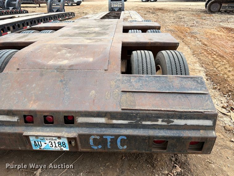 image for item EE1406 1984 Siebert lowboy equipment trailer