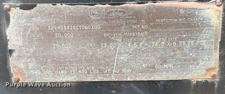 image for item EE1408 Cozad lowboy equipment trailer