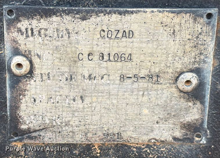 image for item EE1408 Cozad lowboy equipment trailer