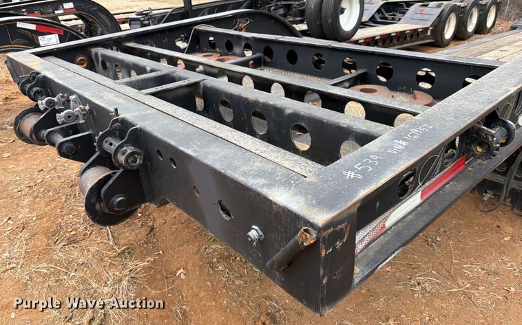 image for item EE1409 1989 Cozad lowboy equipment trailer