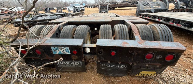 image for item EE1410 1973 Cozad lowboy equipment trailer