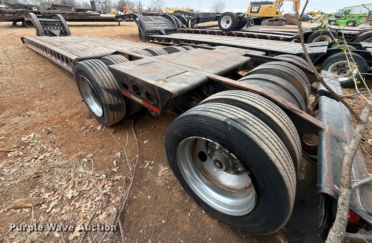 image for item EE1410 1973 Cozad lowboy equipment trailer