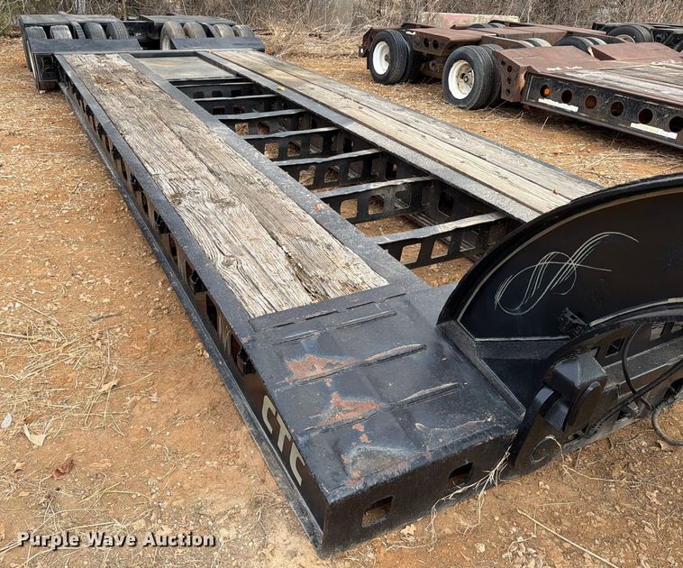 image for item EE1411 1984 Siebert lowboy equipment trailer