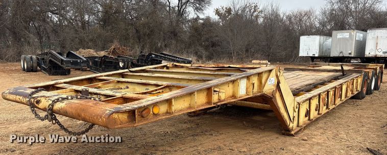 image for item EE1420 1974 Load King lowboy equipment trailer