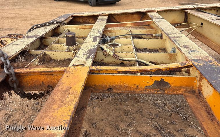 image for item EE1420 1974 Load King lowboy equipment trailer