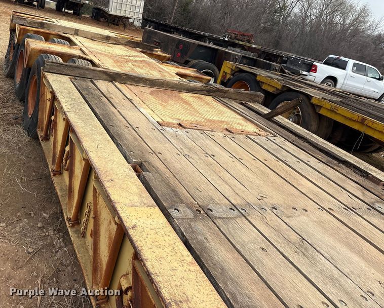 image for item EE1420 1974 Load King lowboy equipment trailer