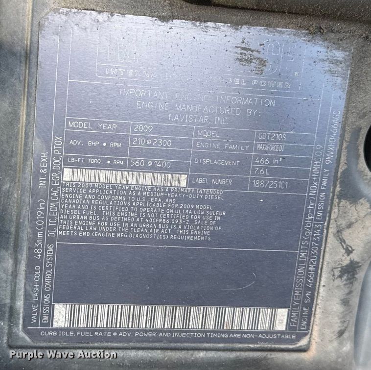 image for item EF2315 2010 International 4300 refrigerated truck