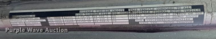 image for item EF2394 1994 Peterbilt 378 semi truck