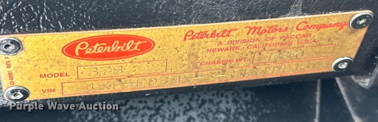 image for item EF2394 1994 Peterbilt 378 semi truck